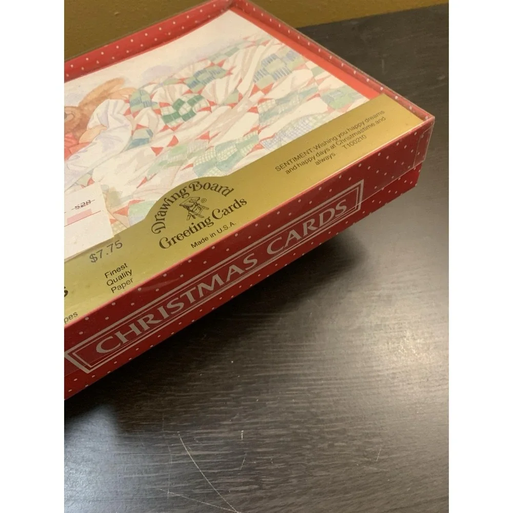 Vintage Drawing Board Christmas Cards‎ with Envelopes Box of 20 Sleeping Boy